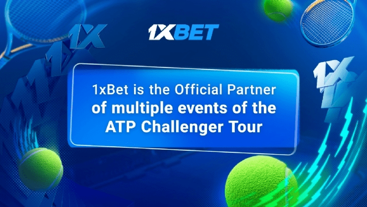 1xBet torna-se Parceira Oficial de Apostas da série de torneios ATP de tênis Challenger Tour