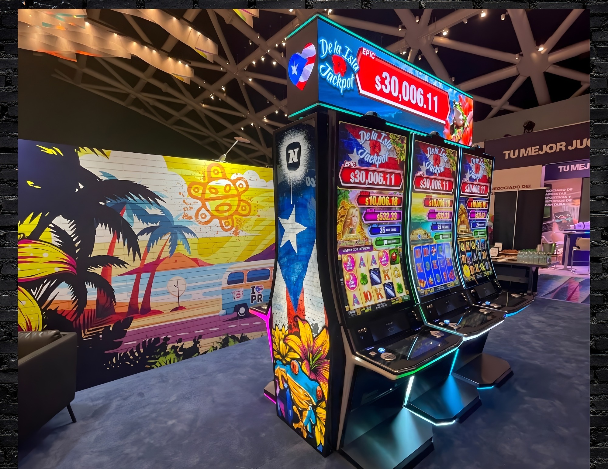 NOVOMATIC Americas cativa na GAT Expo Puerto Rico 2025 com um estande inspirado na ilha