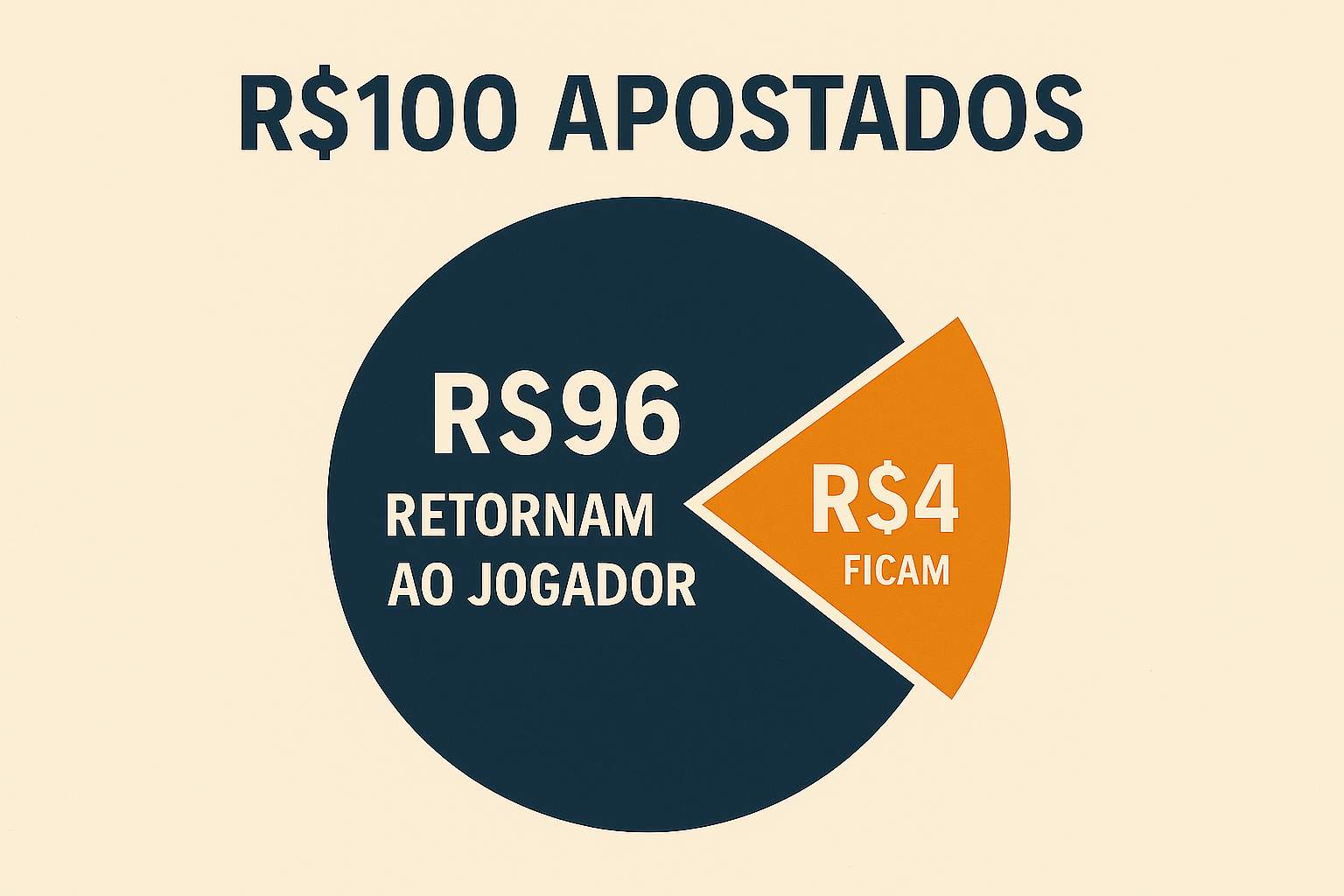 Gráfico explicando o cálculo de RTP em jogos de slot online.