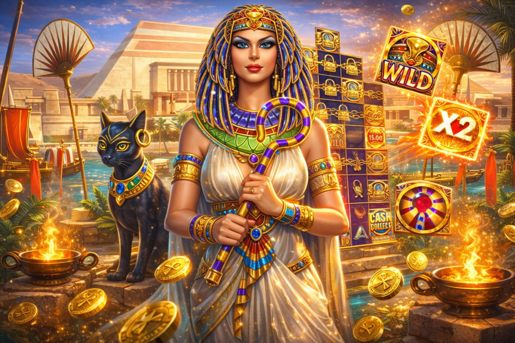 Queen of the Pyramids Mega Cash Collect slot online da Playtech