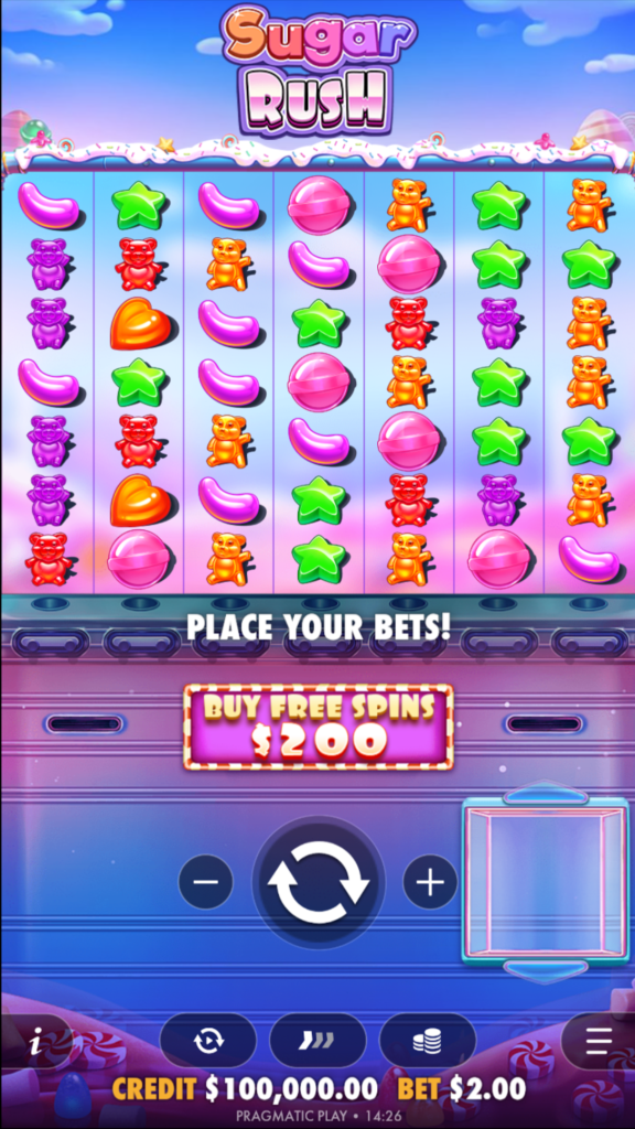 Sugar Rush slot online de doces