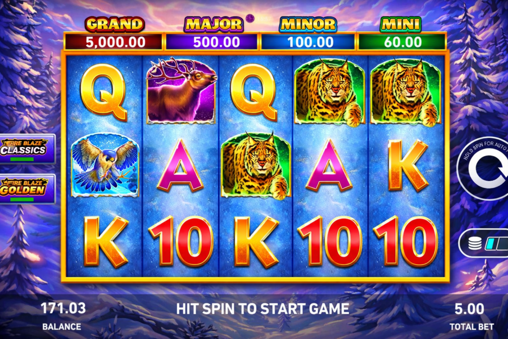 Como jogar Fire Blaze Tundra Wolf slot online