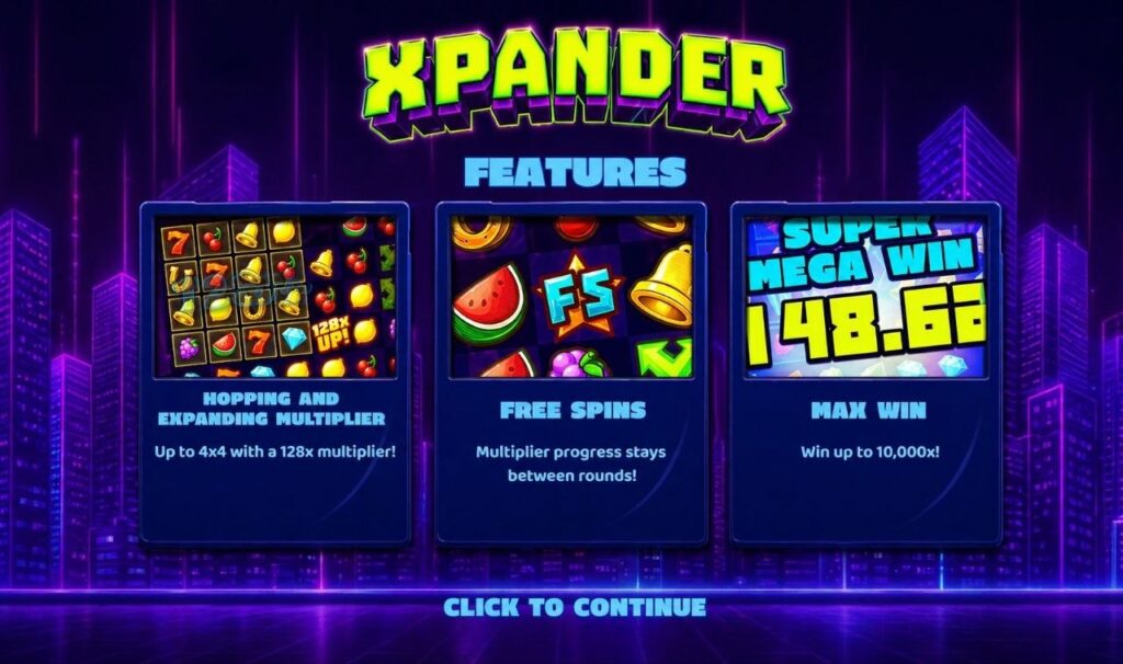 Recursos especiais e bônus do slot Xpander