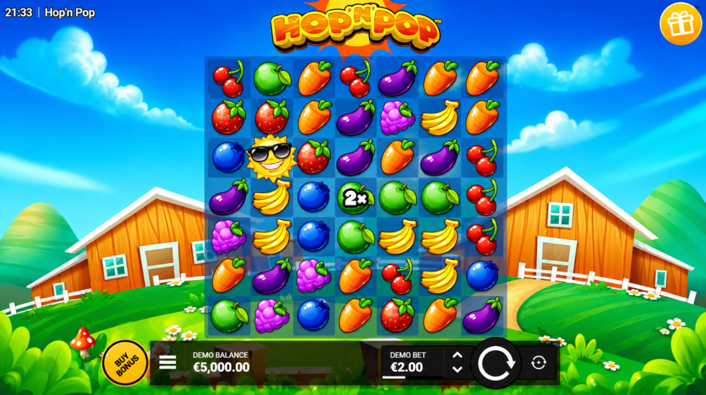 Como jogar Hop'n'Pop slot online