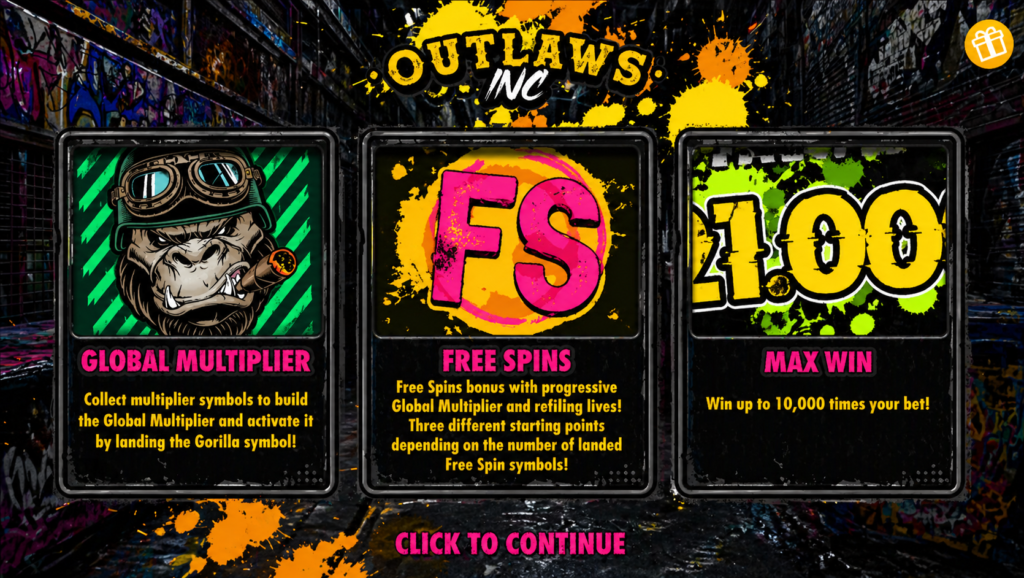 Recursos especiais do slot Outlaws Inc