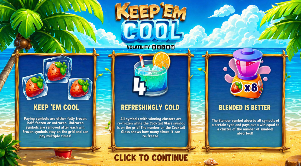 Recursos especiais e bônus do Slot Keep 'em Cool