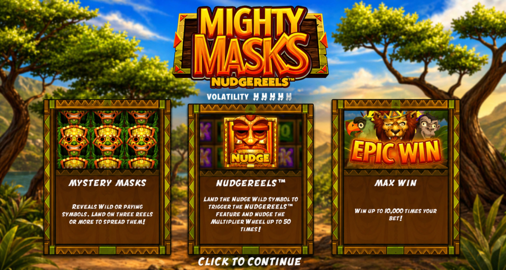 Recursos especiais e bônus do slot Mighty Masks