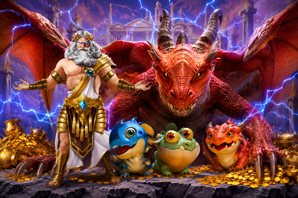  Gates of Olympus slot online da Pragmatic Play e Dragon Hatch slot online da PG Soft