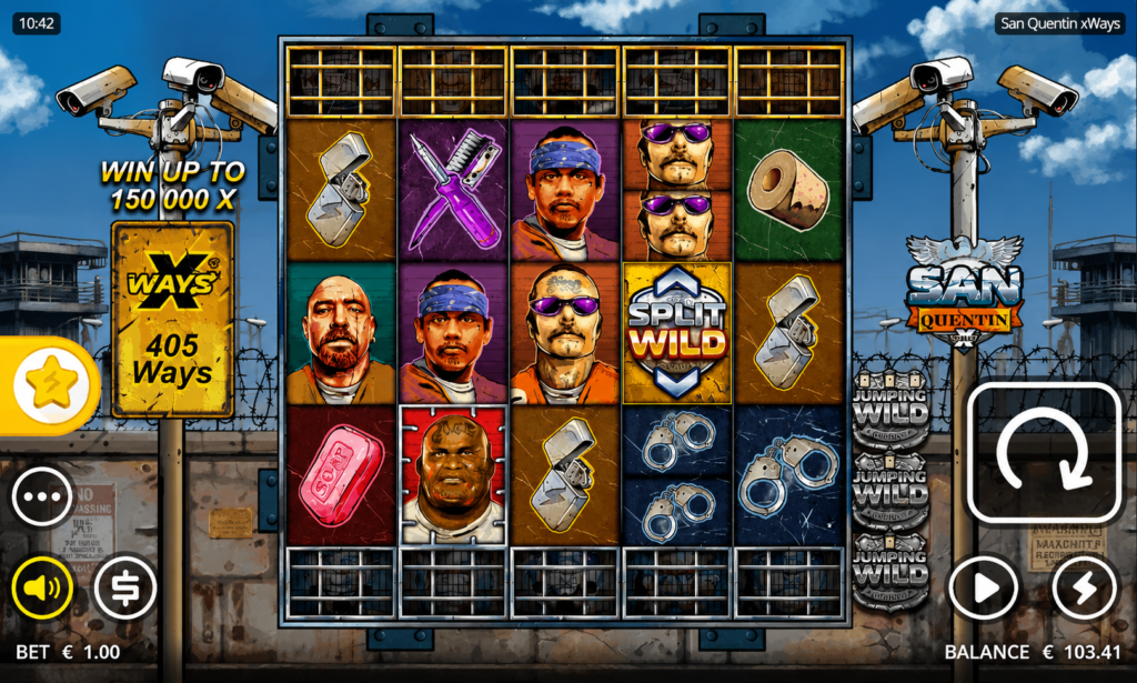 San Quentin xWays slot online de Alta Volatilidade