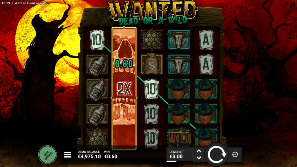Apostas no Wanted Dead or a Wild slot de alta volatilidade
