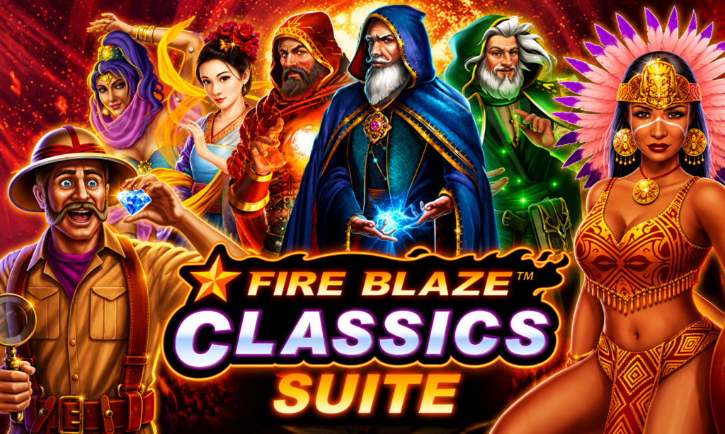 Slots online da linha Fire Blaze da Playtech