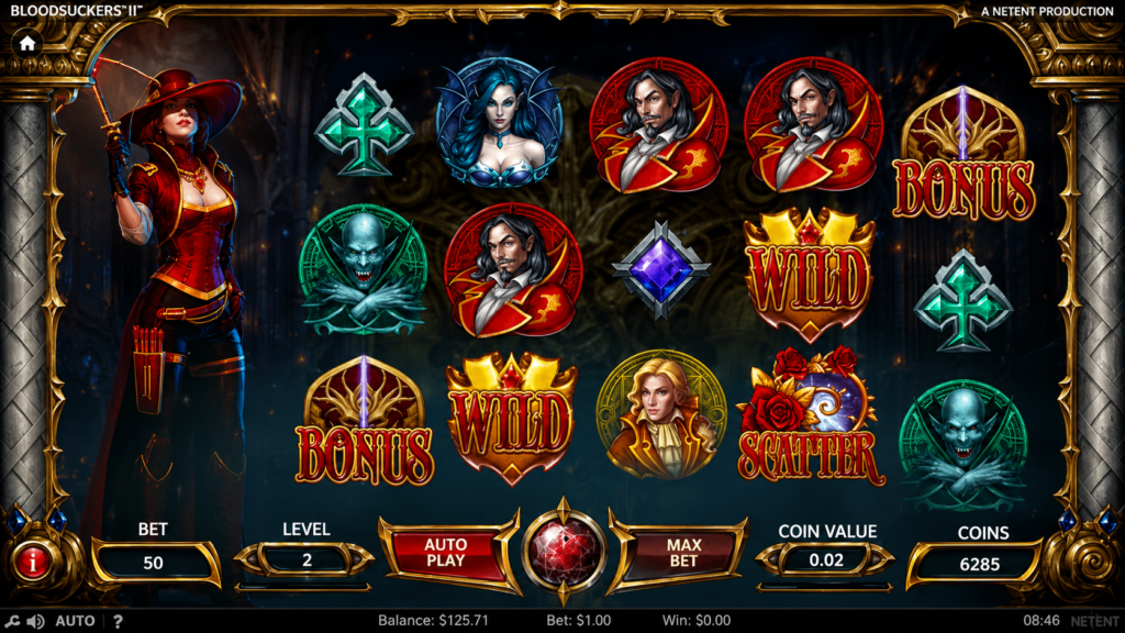 Apostas online no Blood Suckers 2