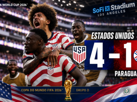 EUA 4 x 1 Paraguai: Goleada na Estreia da Copa 2026