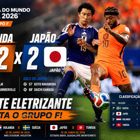 Holanda 2 x 2 Japão: Resultado e Gols da Copa do Mundo 2026