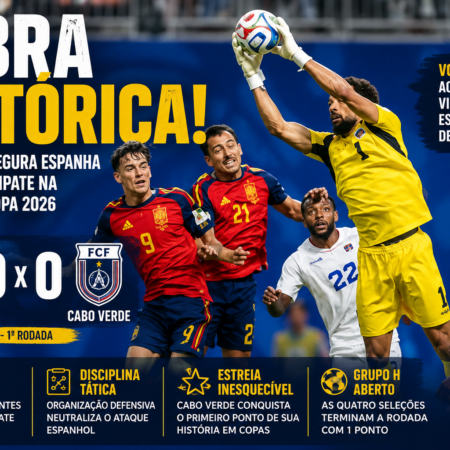 Espanha 0 x 0 Cabo Verde: Zebra Histórica na Copa 2026