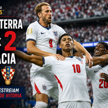 Inglaterra 4 x 2 Croácia: Kane Brilha na Copa do Mundo 2026