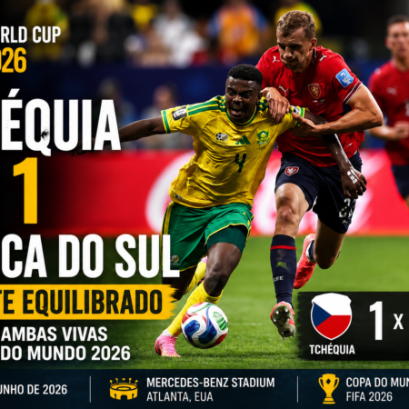 Tchéquia 1 x 1 África do Sul na Copa do Mundo 2026