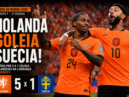 Holanda 5 x 1 Suécia: Goleada Coloca Holandeses na Liderança