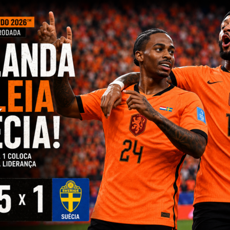 Holanda 5 x 1 Suécia: Goleada Coloca Holandeses na Liderança