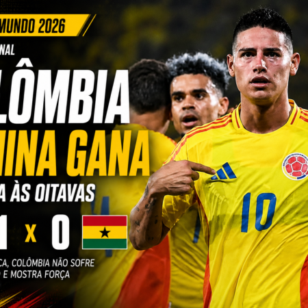 Colômbia Vence Gana por 1 a 0 e Avança às Oitavas da Copa 2026