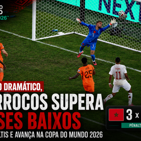 Marrocos vence Países Baixos nos pênaltis na Copa 2026