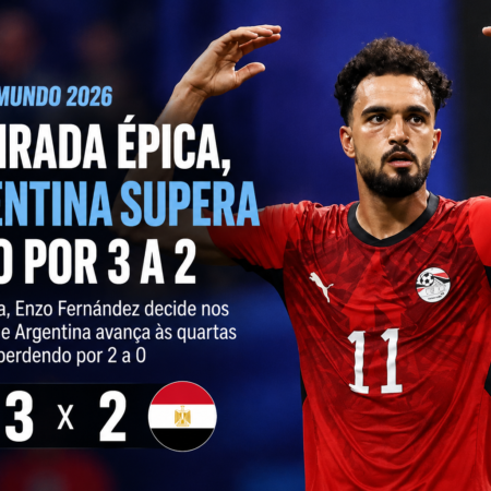 Argentina 3×2 Egito: Virada Épica na Copa do Mundo 2026