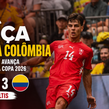 Suíça bate Colômbia nos pênaltis e vai às quartas da Copa 2026