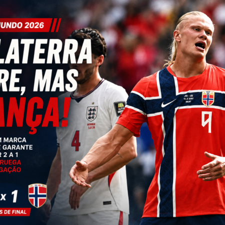Inglaterra vence Noruega por 2 a 1 e vai à semifinal da Copa 2026