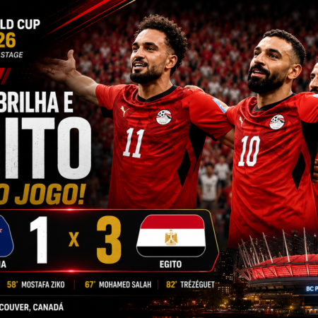Nova Zelândia 1 x 3 Egito: Salah Vira na Copa 2026