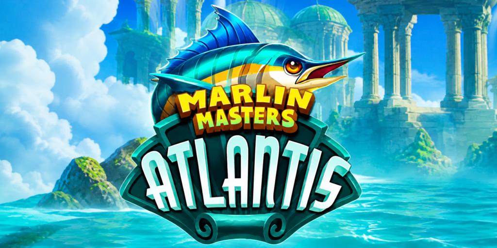 Slot Marlin Masters: Atlantis da Hacksaw Gaming, jogo de pescaria com tema de Atlântida, LootLines, Kraken Collector, Bonus Buy e prêmio máximo de 10.000x.