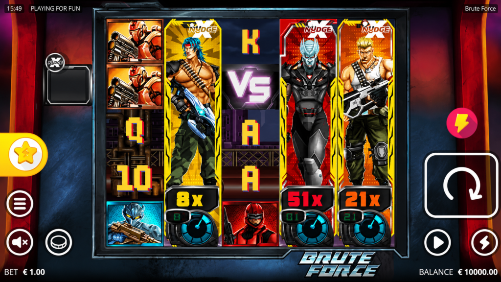 Rodada no slot Brute Force demo