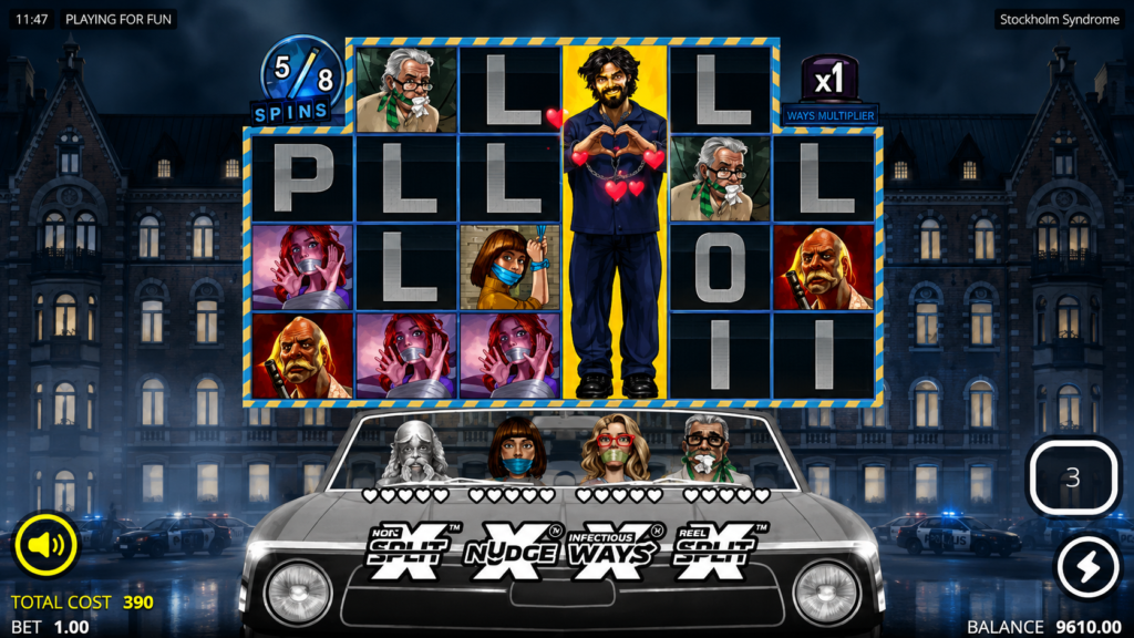 Gameplay do slot Stockholm Syndrome demo