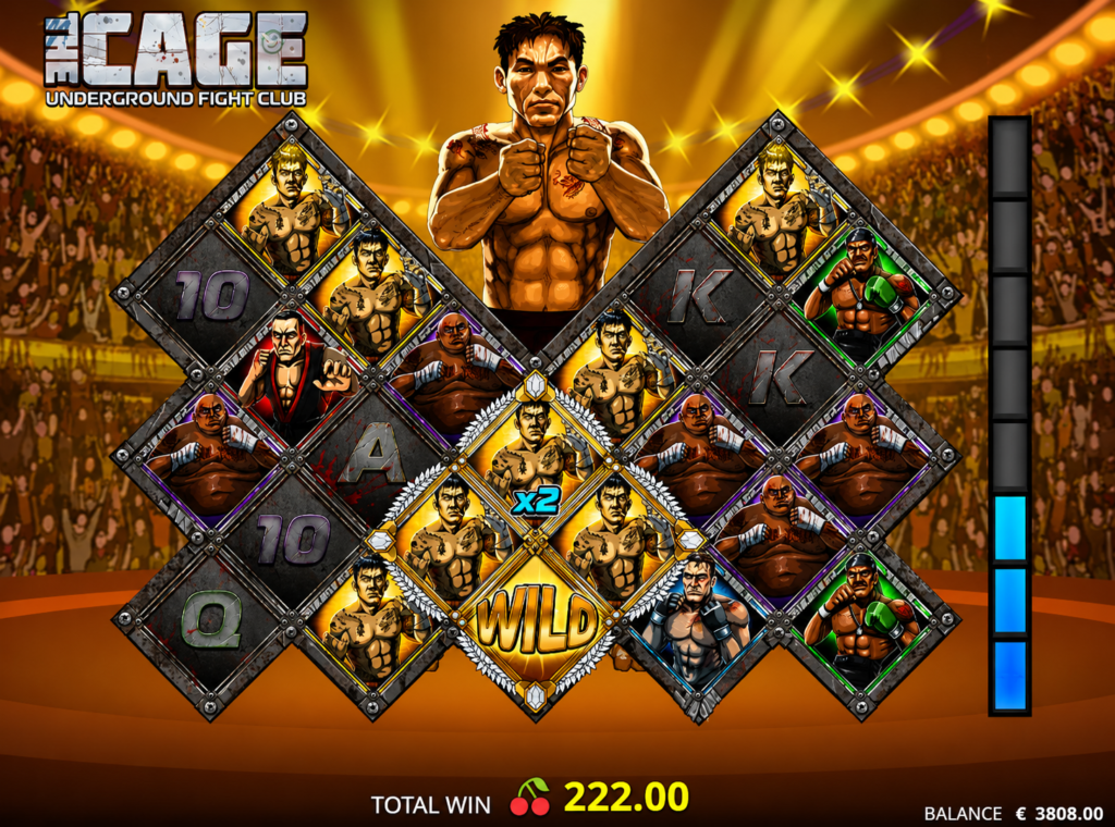 Slot The Cage com grade de colunas alternadas