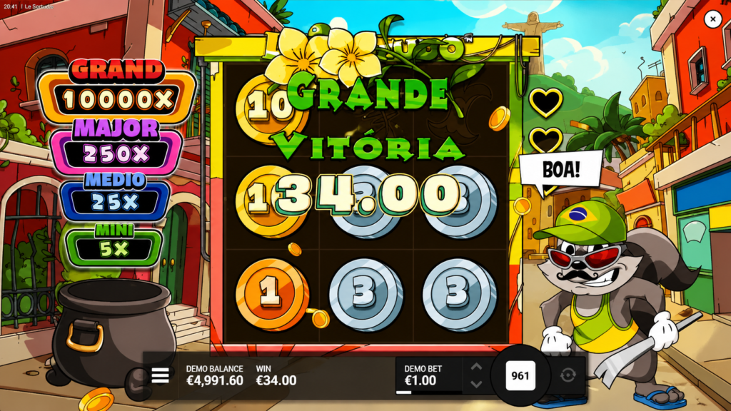 Ganhos no slot Le Sortudo demo