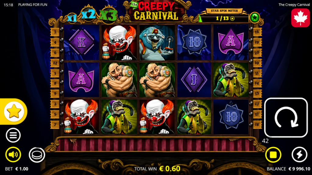 Slot The Creepy Carnival demo