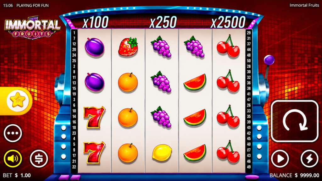Gameplay Immortal Fruits demo
